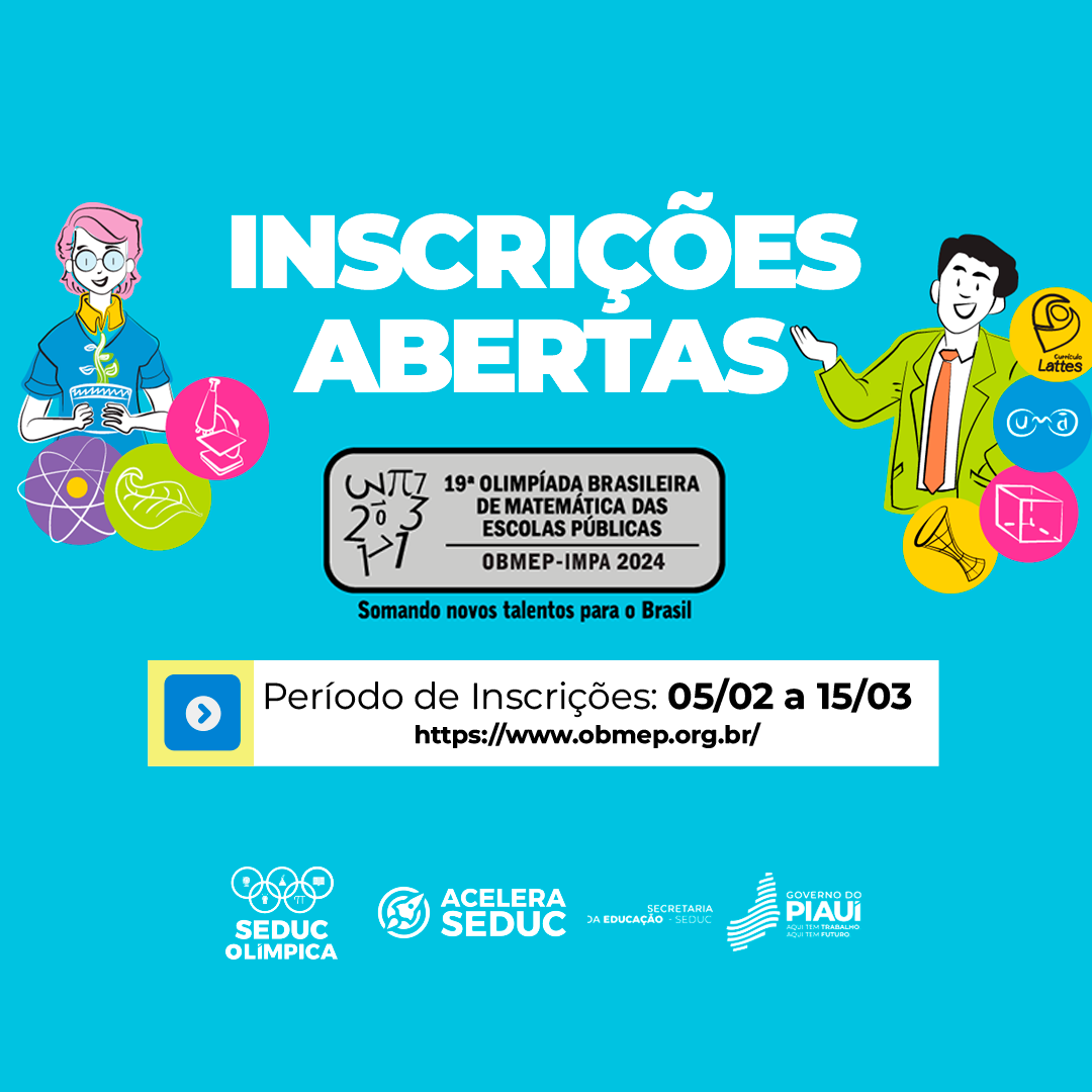 Estão Abertas As Inscrições Para A 19ª Obmep 2024 2149